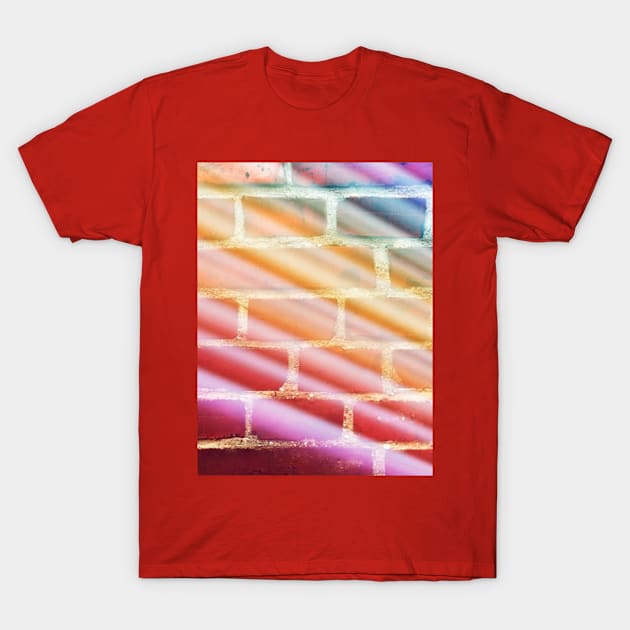 Wall in rainbow colors T-Shirt by  Absolutely Fantastic